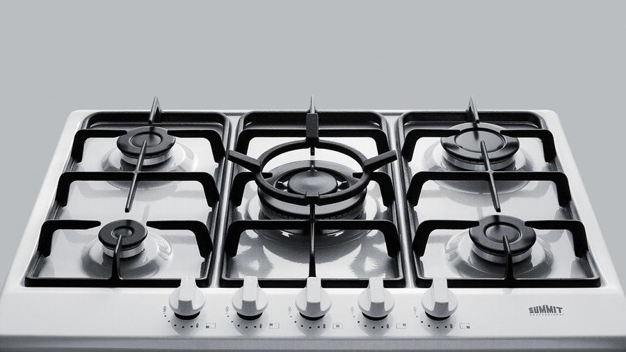 27" Wide 5-burner Gas Cooktop