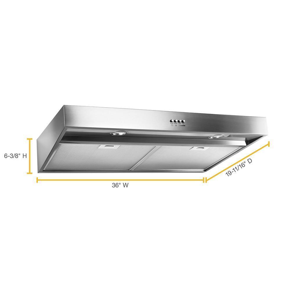 36" Range Hood with Full-Width Grease Filters