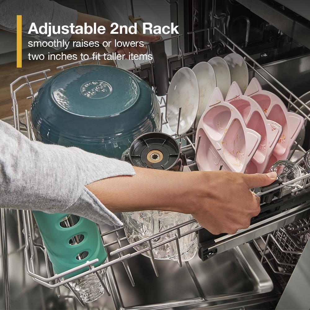 Eco Series Quiet Dishwasher with a washing 3rd Rack & Water Repellent Silverware Basket