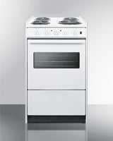 20" Wide Electric Coil Top Range