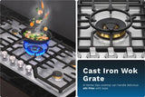 ROBAM G Model 30-in 5 Burners Stainless Steel Gas Cooktop