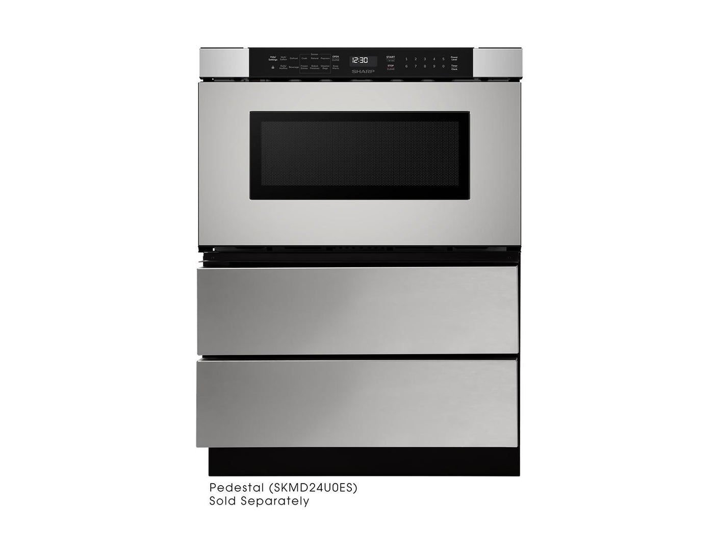 24 in. 1.2 cu. ft. Built-In Stainless Steel Microwave Drawer Oven