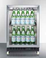 24" Wide Built-in Mini Reach-in Beverage Center With Dolly