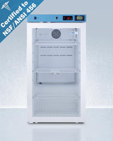 19" Wide Medical Refrigerator, Certified To Nsf/ansi 456 Vaccine Storage Standard