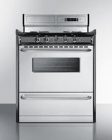 30" Wide Gas Range, Open Burners