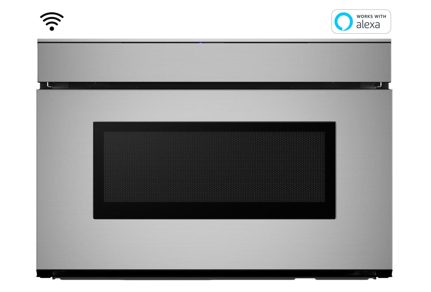 24 in. 1.2 cu. ft. 950W Sharp Stainless Steel Smart Easy Wave Open Microwave Drawer Oven