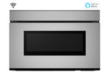 24 in. 1.2 cu. ft. 950W Sharp Stainless Steel Smart Easy Wave Open Microwave Drawer Oven