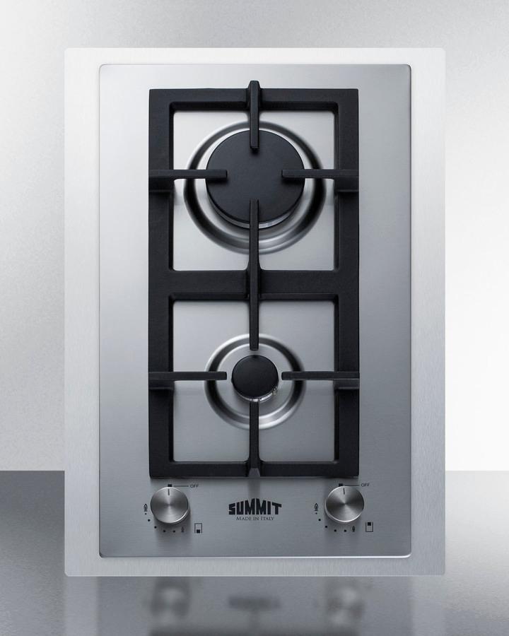 15" Wide 2-burner Gas Cooktop In Stainless Steel