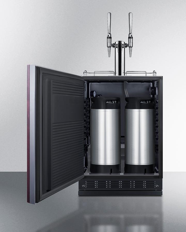 24" Wide Nitro Coffee Kegerator (panel Not Included)