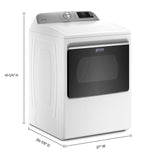 Smart Top Load Electric Dryer with Extra Power - 7.4 cu. ft.