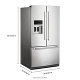 26.8 Cu. Ft. Standard-Depth French Door Refrigerator with Exterior Ice and Water Dispenser