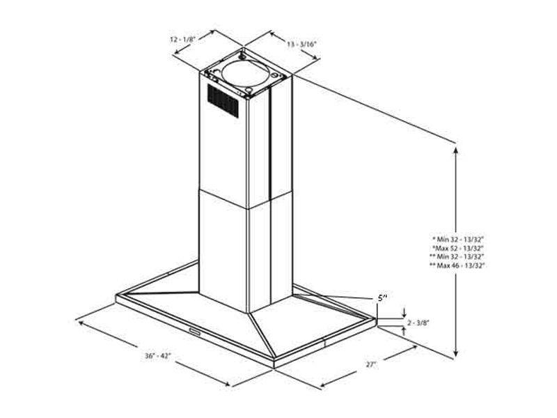 Optional Recirculating Kit for 36" and 42" Unit