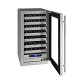 Hwc518 18" Wine Refrigerator With Stainless Frame Finish and Right-hand Hinge Door Swing and Lock (115 V/60 Hz)