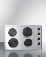 30" Wide 208/240v 4-burner Solid Disk Cooktop