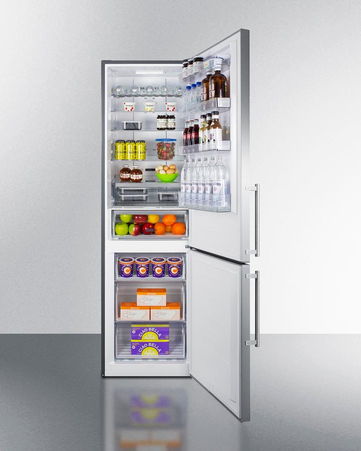 24" Wide Bottom Freezer Refrigerator