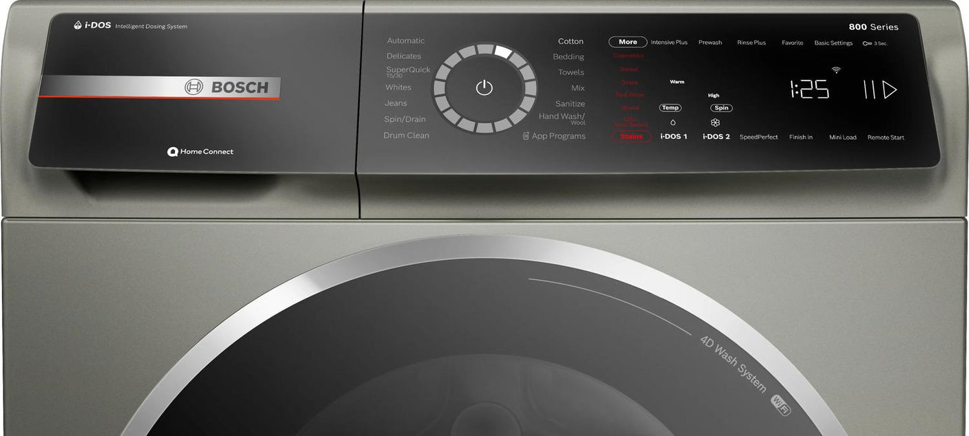 800 Series Compact Washer , Pearl Steel