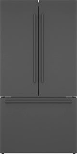 800 Series French Door Bottom Mount Refrigerator 36" Black Stainless Steel