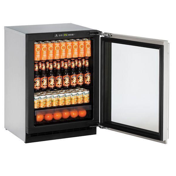 24" Refrigerator With Stainless Frame Finish (115 V/60 Hz Volts /60 Hz Hz)