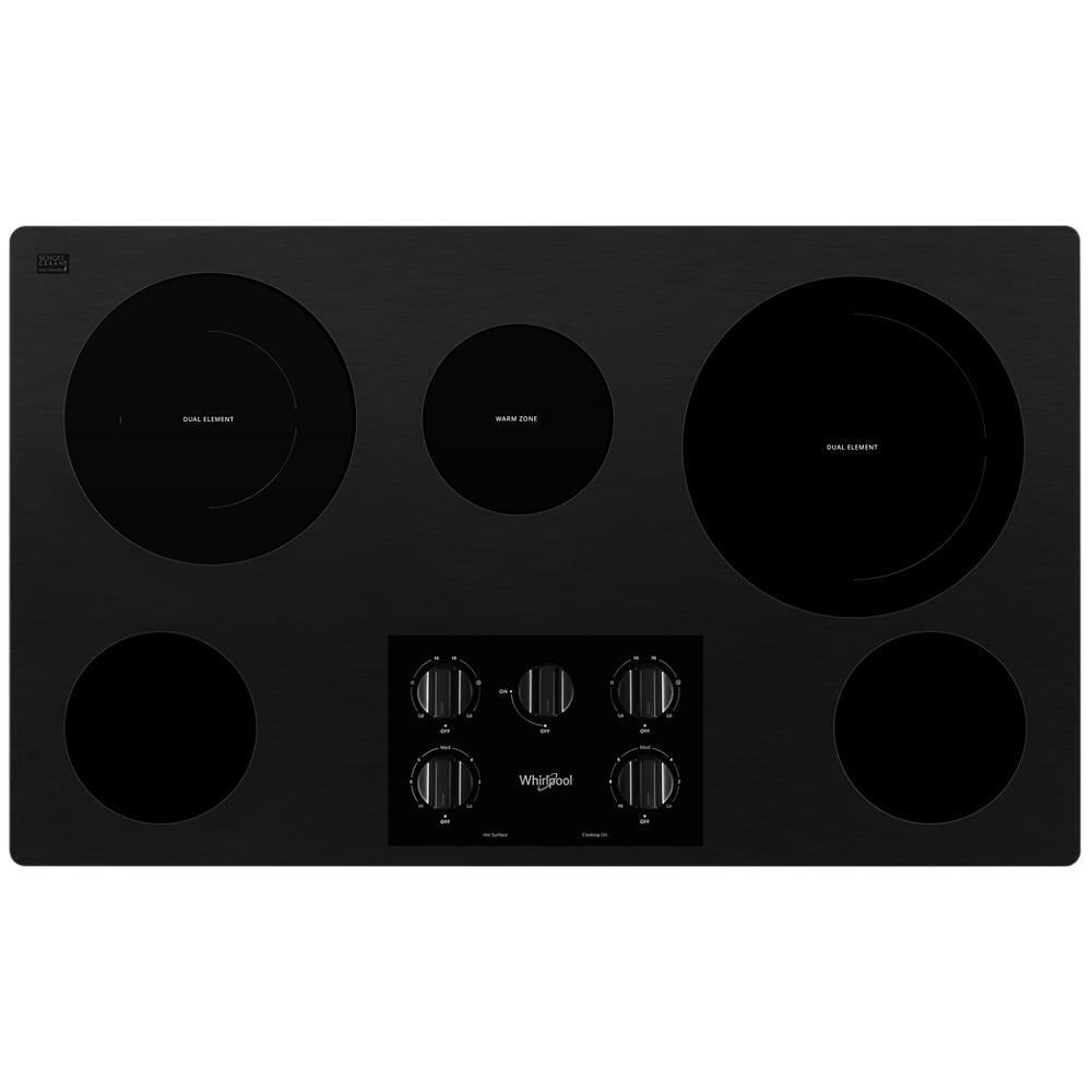 36-inch Electric Ceramic Glass Cooktop with Two Dual Radiant Elements