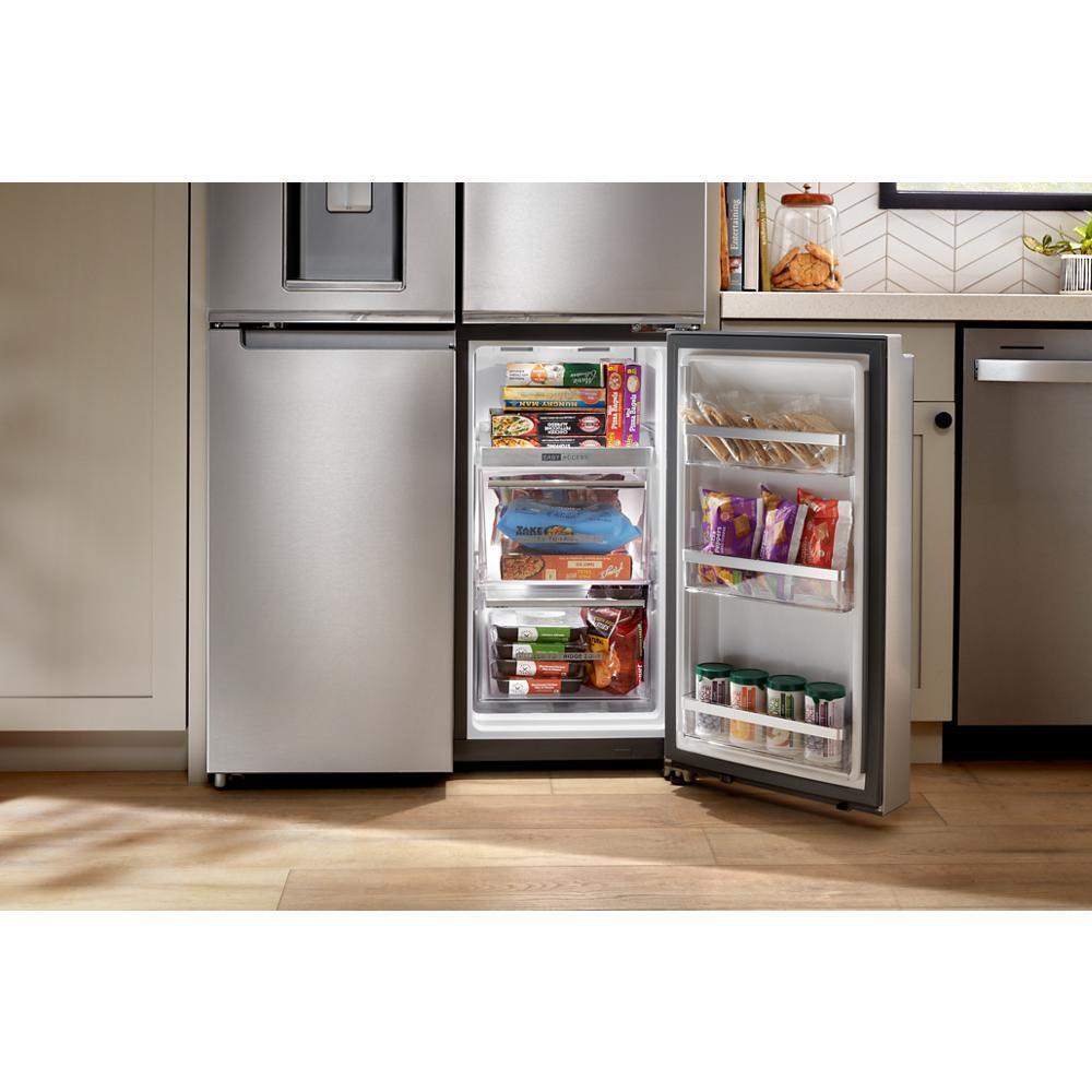 36-Inch Counter Depth 4 Door Refrigerator with Ice Maker in Door