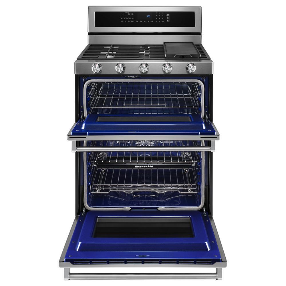 30-Inch 5 Burner Dual Fuel Double Oven Convection Range