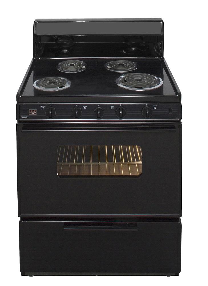 30 in. Freestanding Electric Range in Black