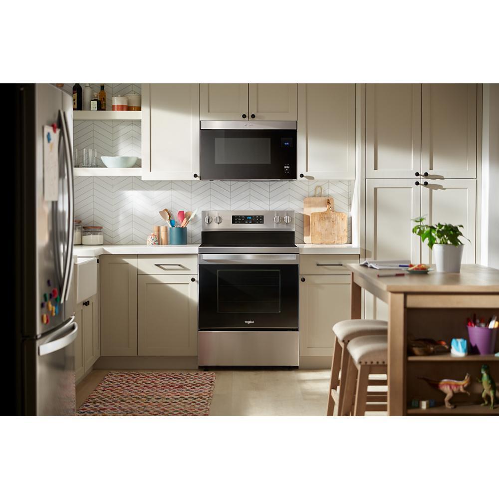 30-inch Energy Star Electric Range with Air Cooking Technology, No Preheat Air Fry and Air Baking and Self Clean