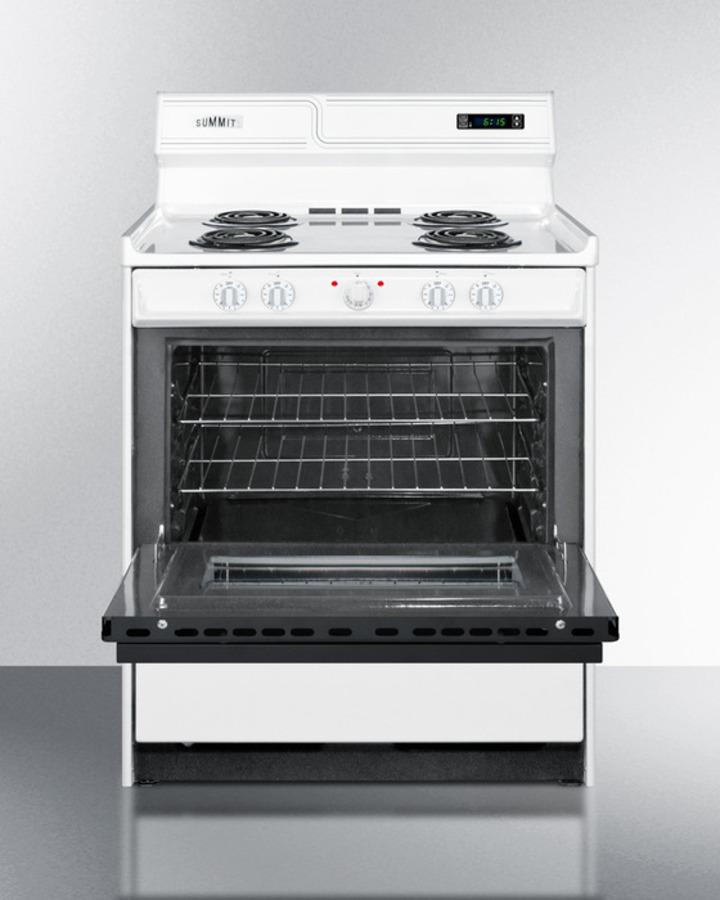 30" Wide Electric Coil Top Range