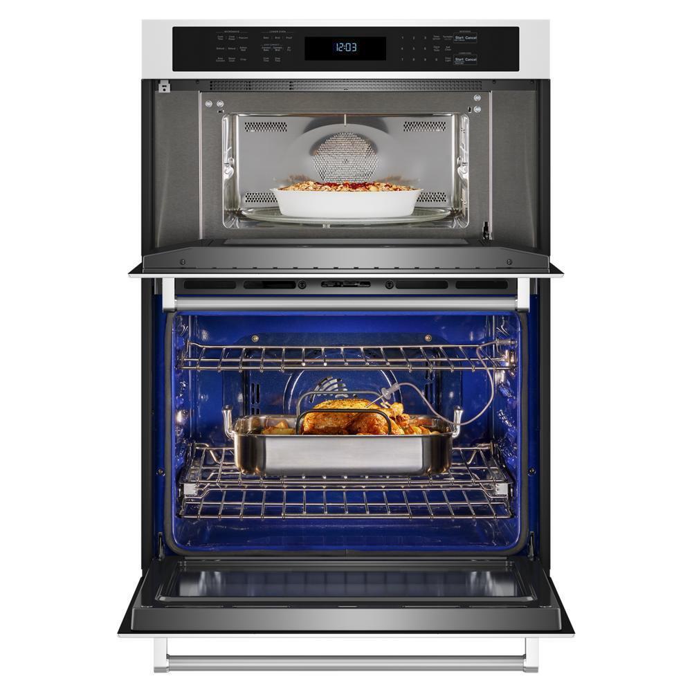 KitchenAid® 30" Combination Microwave Wall Ovens with Air Fry Mode.