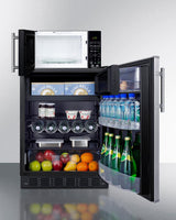 Microwave/refrigerator-freezer Combination With Allocator