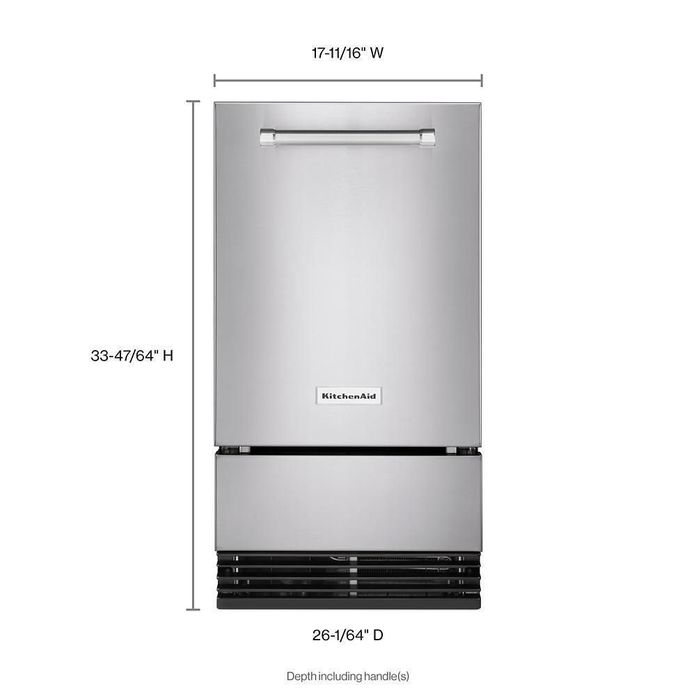 KitchenAid® 18'' Automatic Ice Maker with PrintShield™ Finish