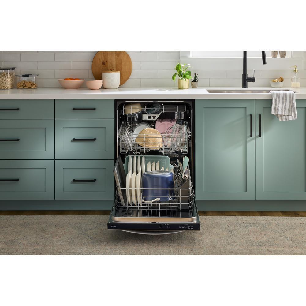 Eco Series Quiet Dishwasher with a washing 3rd Rack & Water Repellent Silverware Basket