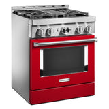 KitchenAid® 30'' Smart Commercial-Style Gas Range with 4 Burners