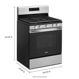 5.0 cu. ft. Gas Range with Center Oval Burner