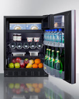 24" Wide Refrigerator-freezer, ADA Compliant (panel Not Included)