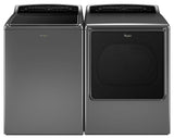 8.8 cu.ft Top Load HE Gas Dryer with Intuitive Touch Controls, Steam Refresh Chrome Shadow