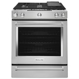 30-Inch 5-Burner Dual Fuel Convection Slide-In Range with Baking Drawer