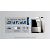 Smart Top Load Electric Dryer with Extra Power - 7.4 cu. ft.