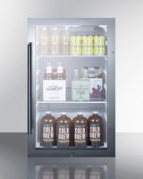 Shallow Depth Indoor/outdoor Beverage Cooler, ADA Compliant