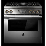 RISE™ 36" Dual-Fuel Professional Range with Gas Grill