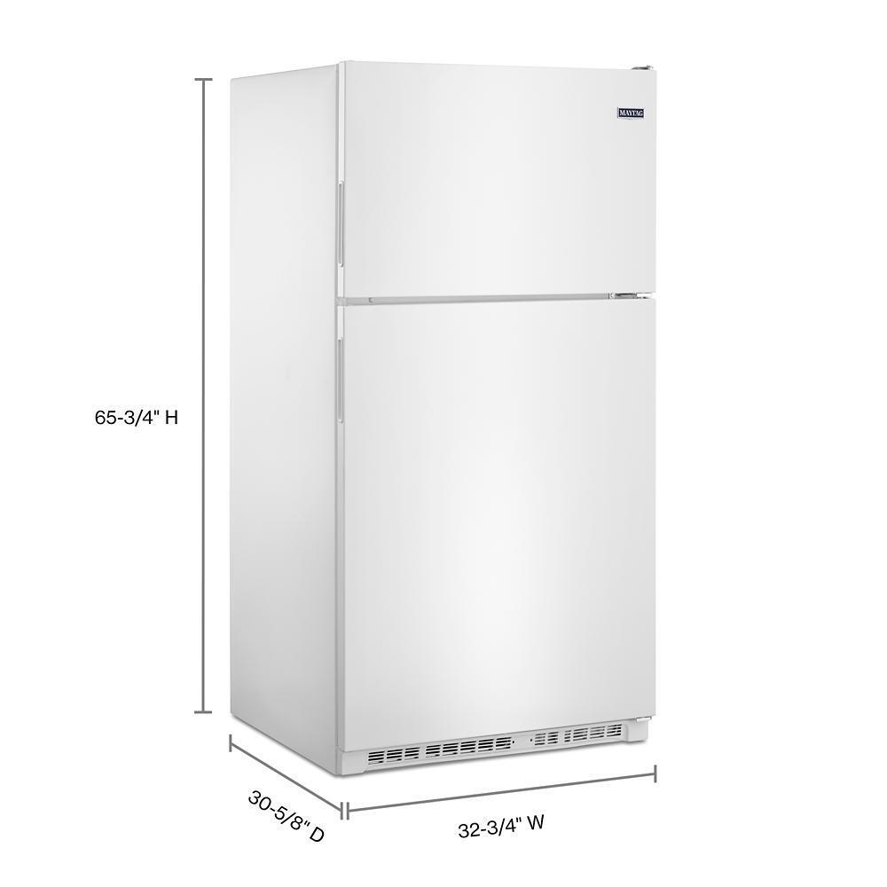 33-Inch Wide Top Freezer Refrigerator with PowerCold® Feature- 21 Cu. Ft.