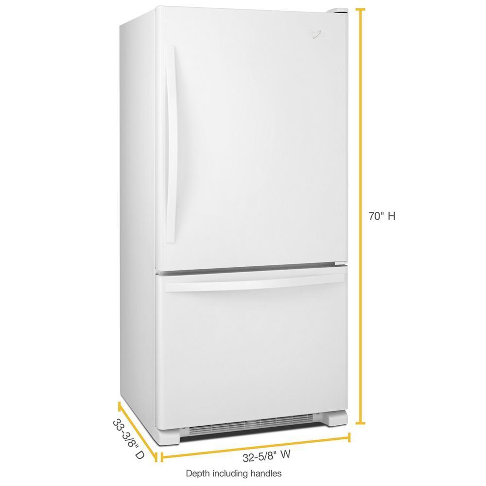 33-inches wide Bottom-Freezer Refrigerator with SpillGuard™ Glass Shelves - 22 cu. ft