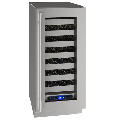 Hwc515 15" Wine Refrigerator With Stainless Frame Finish and Left-hand Hinge Door Swing and Lock (115 V/60 Hz)