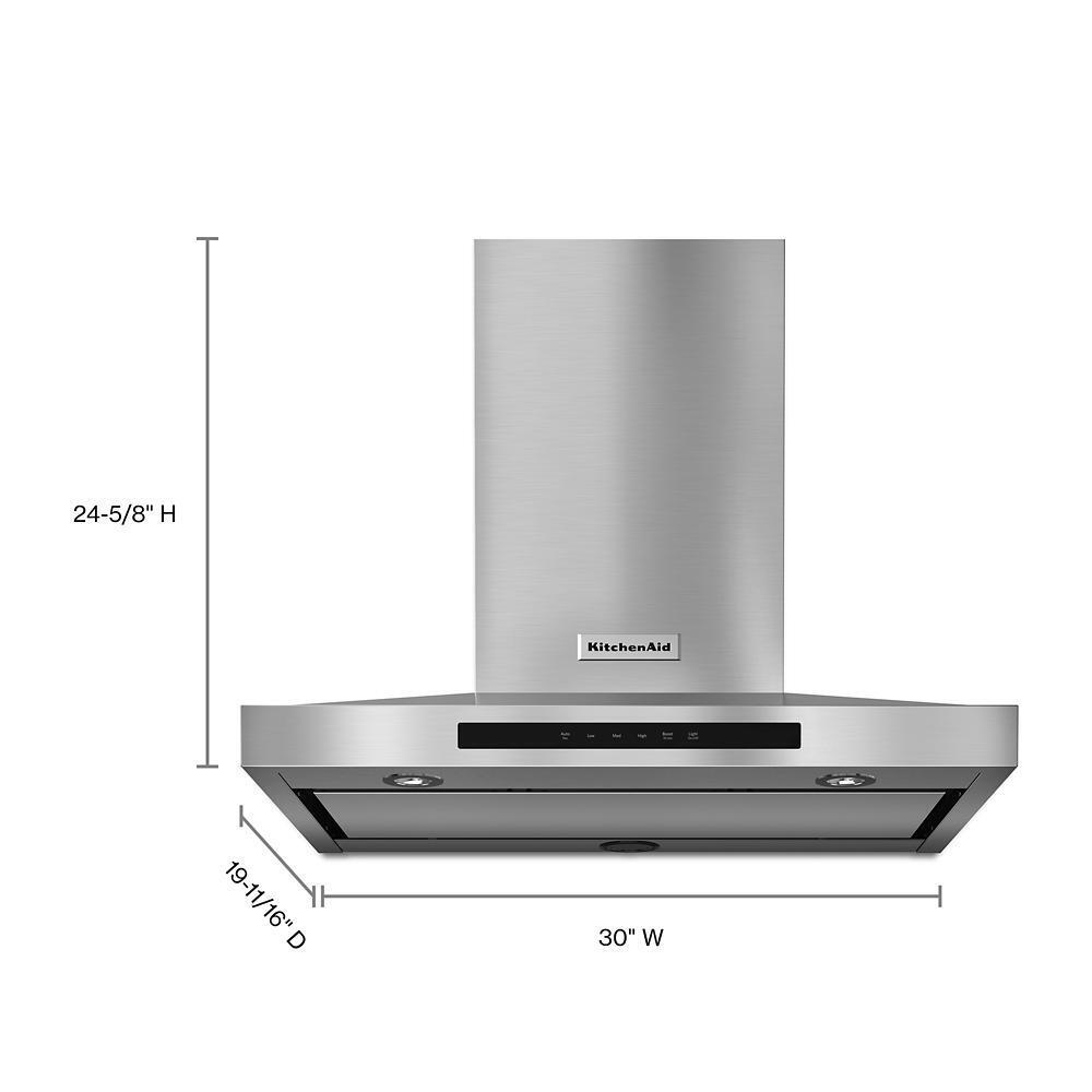 30" Wall-Mount, 3-Speed Canopy Hood