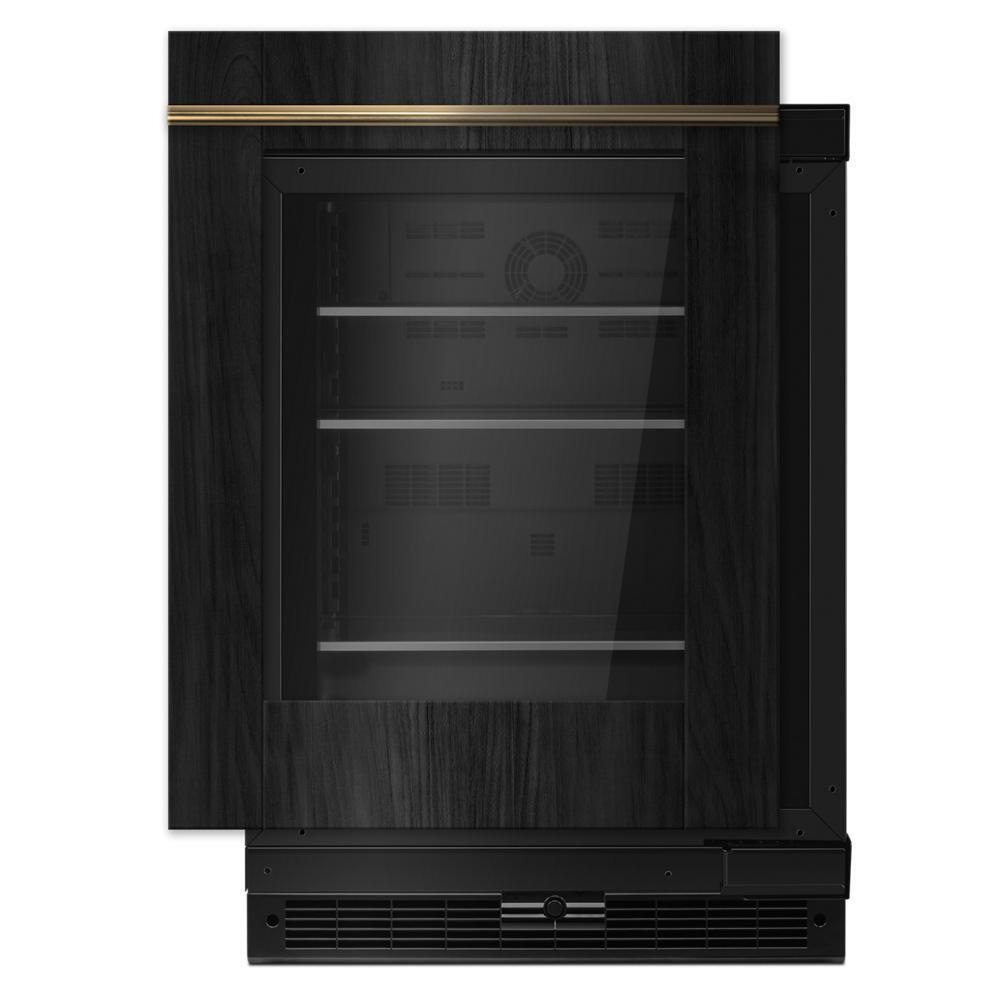 Panel-Ready 24" Under Counter Glass Door Refrigerator, Right Swing