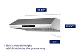 Hauslane  Chef 30-in Ducted Stainless Steel Undercabinet Range Hood