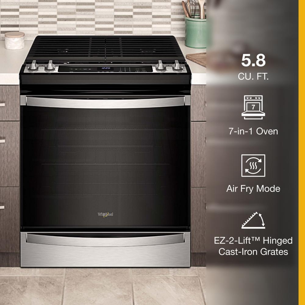 5.8 Cu. Ft. Whirlpool® Gas 7-in-1 Air Fry Oven