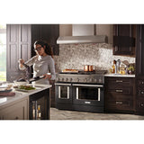 KitchenAid® 48'' Smart Commercial-Style Gas Range with Griddle