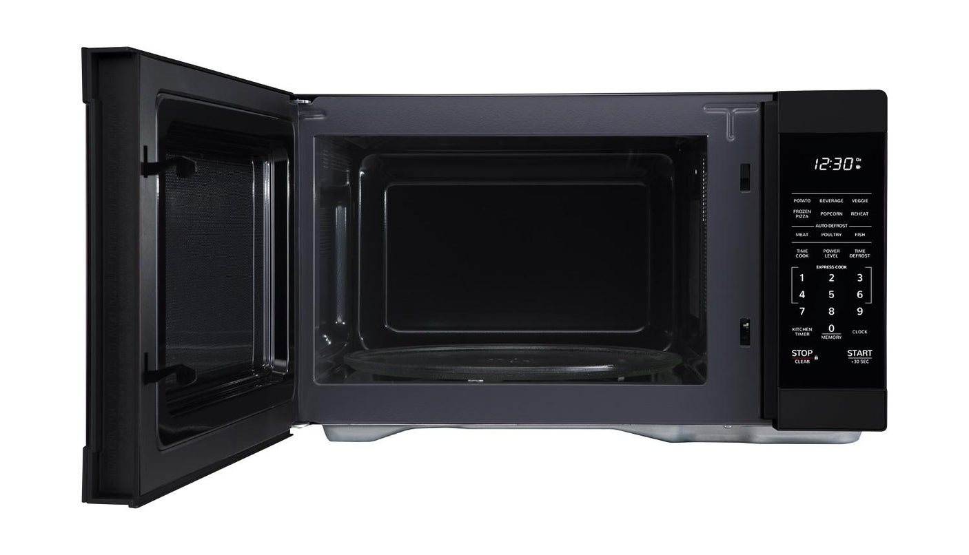 1.1 cu. ft. Black Countertop Microwave Oven