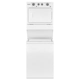 3.5 cu.ft Long Vent Electric Stacked Laundry Center 9 Wash cycles and AutoDry™